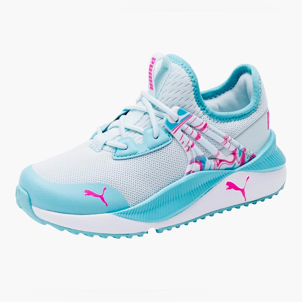 PUMA Pacer Future Sneakers Nitro Blue Rainbow Sneakers Size 2.5 NWT